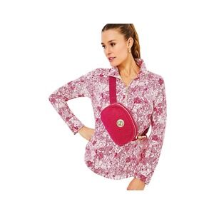 LILLY PULITZER SHERPA JEANIE BELT BAG | RASPBERRY ROUGE, One Size